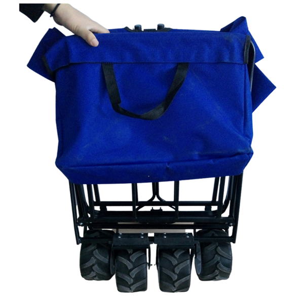 7 Inch Folding Wagon All Terrain Wheels beach Collapsible Wagon Big Wheels