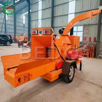 Máquina de trituración de ramas de jardín móvil 55HP Motor diesel arranque eléctrico