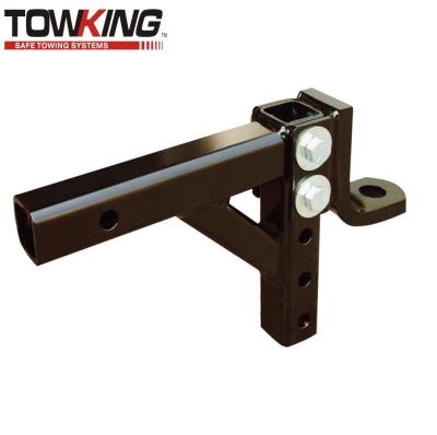Class III Black Powder Coated Adjustable Ball Mount Fit 2'' Receiver Tubes
