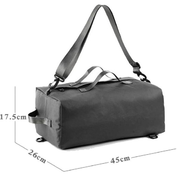 Сумка черного/серого изготовленного на заказ спортзала спорт багажа перемещения водостойкая