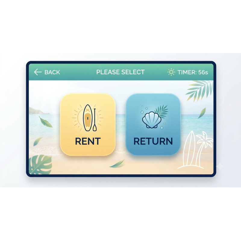 Solar Powered Surf Board Rental Solution for Beaches and Resorts