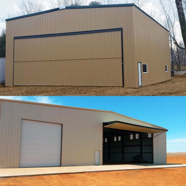 Heavy/Light Galvanized/Painted Hangar/Garage/Storage/Shed Metal Construction Prefab/Prefabricated Frame Warehouse Steel Structure
