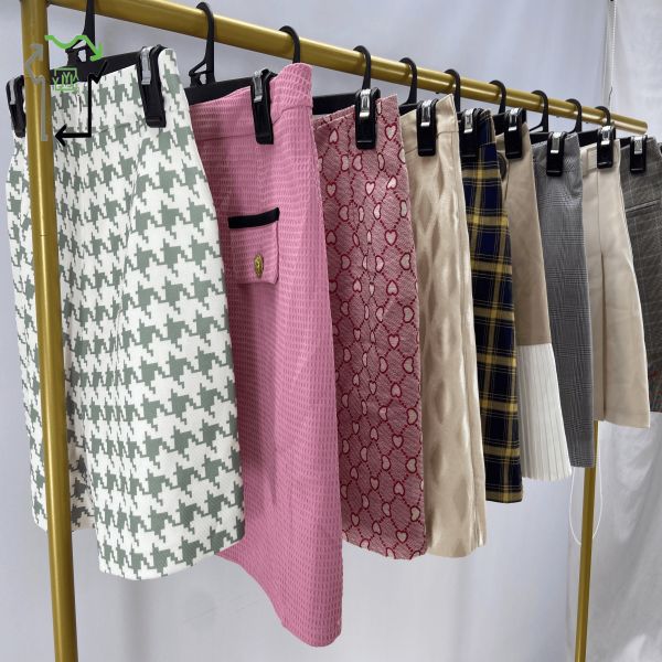 Summer Fashion Second Hand Cotton Short Skirt Ukay Bales Bundle Used Clothing Wholesale