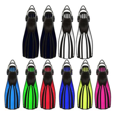 High Elasticity Lightweight Rubber Scuba Diving Fins For Underwater Snorkeling