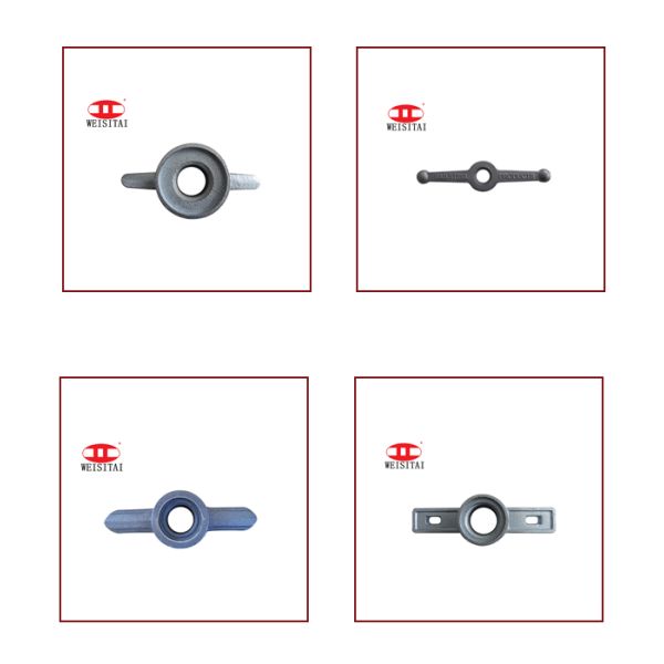 Детали для лесов из чугуна с резьбой на косточках из стали