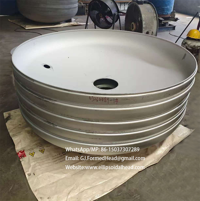 ASME Certified Stainless Steel Joggled Dished Head from GJ Formed Head Manufacturer