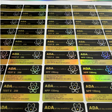 Diffirent products names mix 10ml Vial Stickers