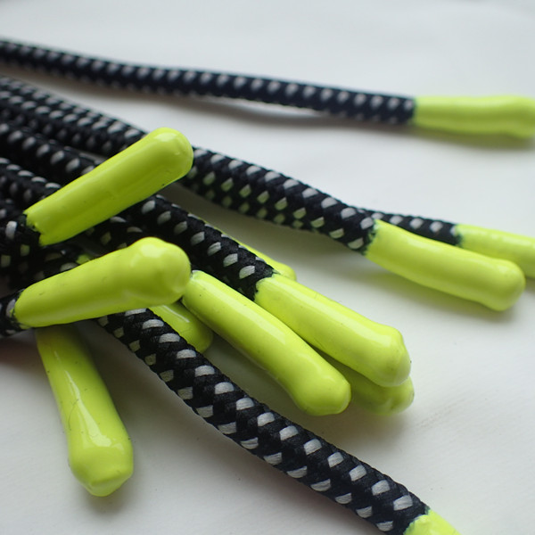 Сияющий силикон кончает шнур шелка полиэфирных волокон 90cm заплетенный