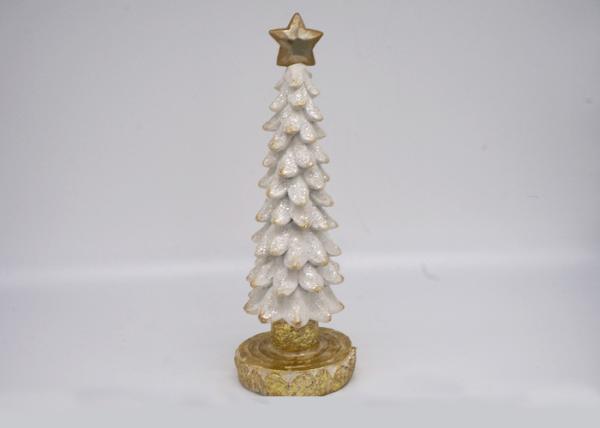 Polyresin Material Christmas Tree Figurines Handmade For Decoration Crafts / Gifts