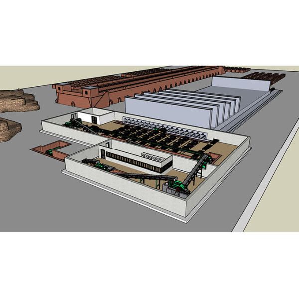 50000-200000 Bricks Per Day Capacity Hoffman Kiln For Clay Brick Plant Production