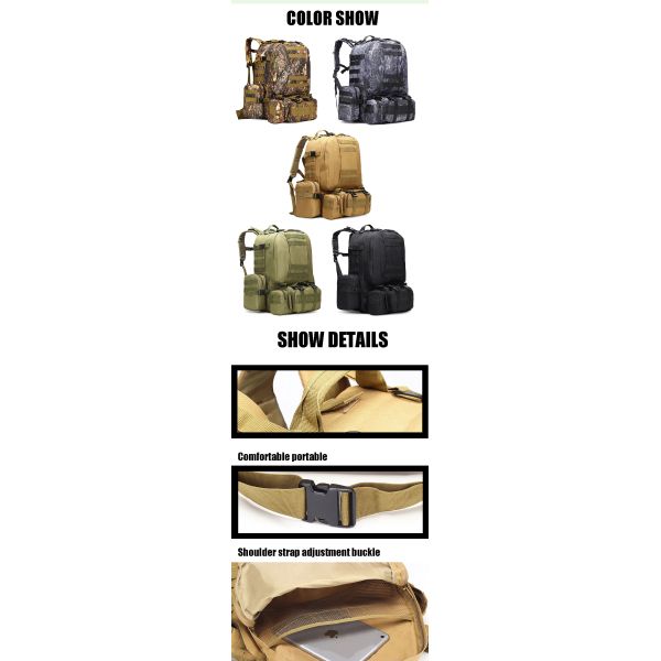 OEM Multifunctional 45L Outdoor Sports Bag Backpack For Camping Hiking Climbing