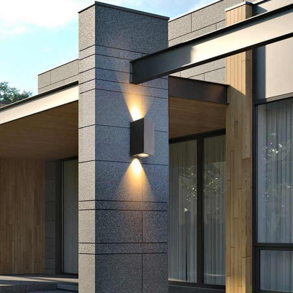 Rectangle Modern LED Wall Lamp Dimmable LED Wall Sconce Light 12W Waterproof IP65
