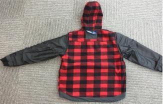 Thick Mens Work Jacket With Hood Soft Bonded Shell Fabric Custom Size