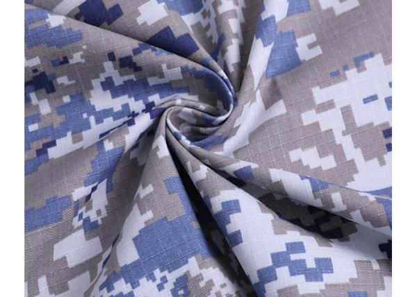 TC 65/35 Ripstop Camouflage Fabric Anti UV Water Repellent For Military Uniform