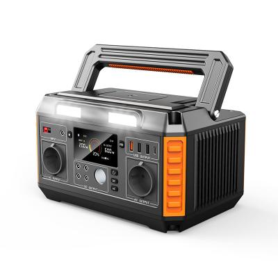 600W Solar Outdoor Portable Lithium Battery Pack Photovoltaic Mobile Power Station