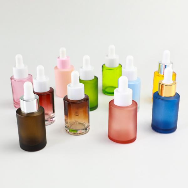 30ml geou o conta-gotas de vidro do soro engarrafa a cara do óleo essencial desnata o empacotamento