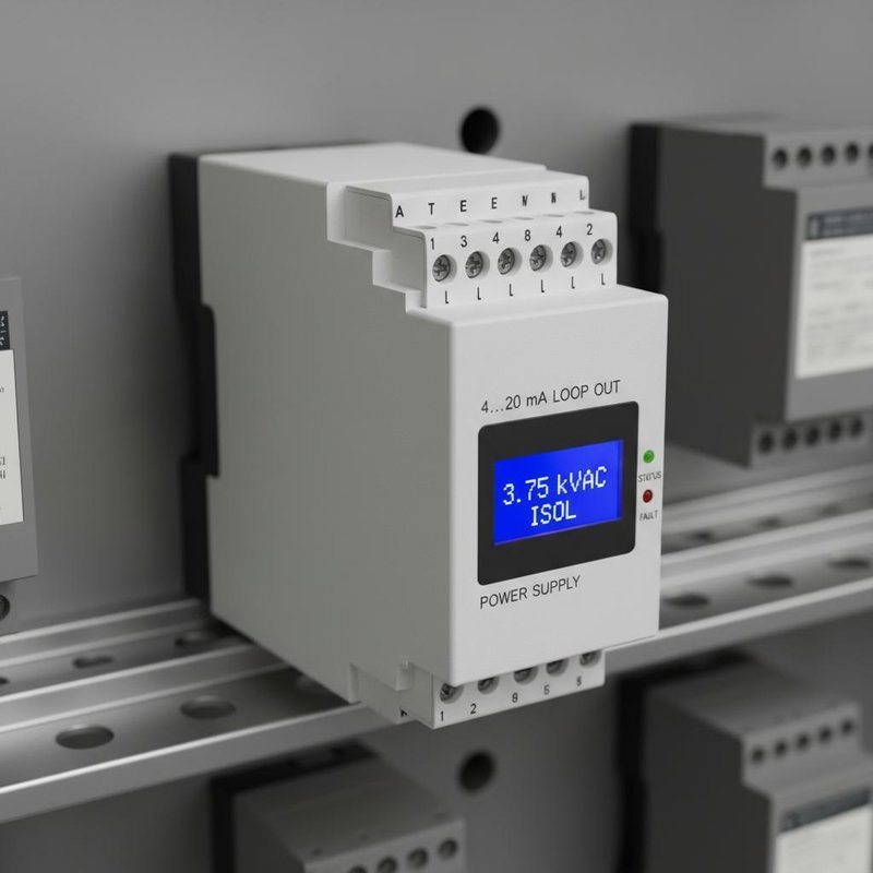 2 Wire Programmable Transmitter PR 5131B is loop-powered 2-wire programmable transmitter. Universal input for RTD, TC, mV, mA, and voltage. Compact DIN-rail design with galvanic isolation.