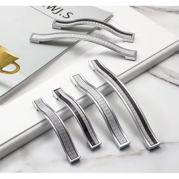 Wholesale Zinc Alloy Furniture Handle Easy Install for Cupboard Closet Drawer & Door-for Bedroom Wardrobes Dressers & Cabinets