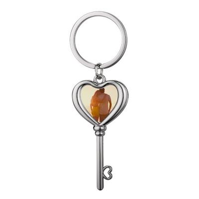 Collier à clé sublimation en forme de cœur Pour l'impression de photos par sublimation
