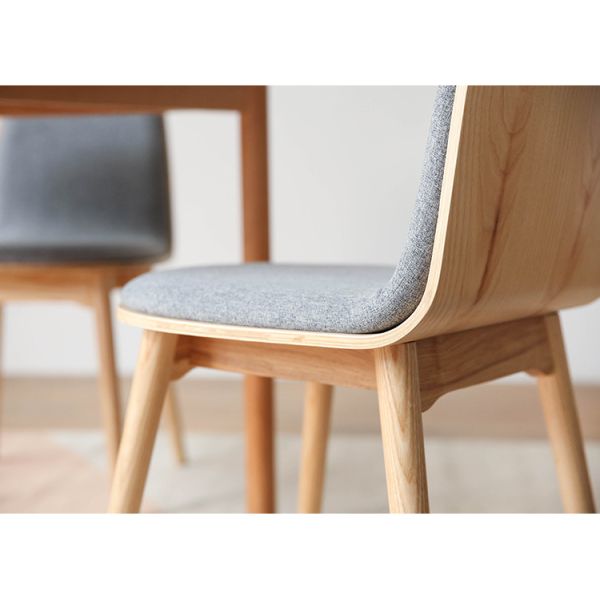 Pure Solid Wood Restaurant Dining Chair , Casual Modern Cafe Chair