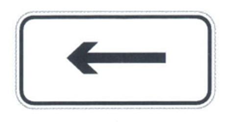 Low Cost Rectangular Shaped Sign Outdoor Direction Sign White and Black Traffic Plate On Sale
