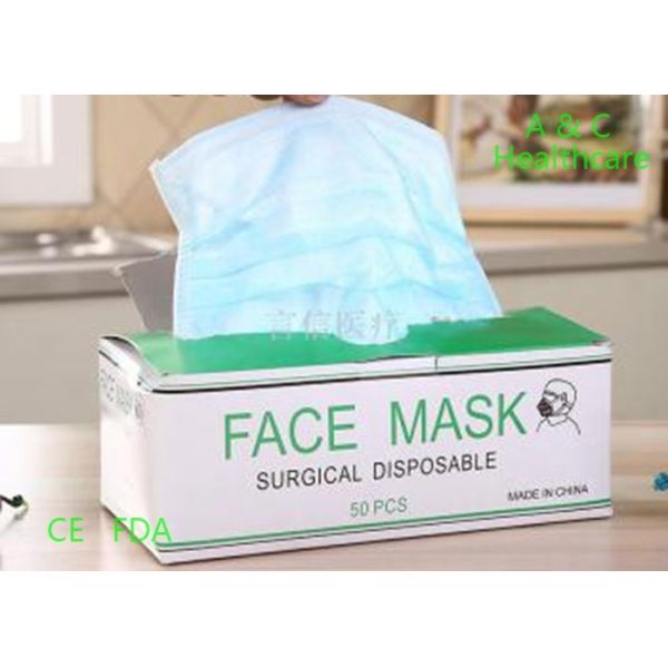 Odorless 4 Ply Anti Dust Disposable Face Mask Mouth Cover Single Use