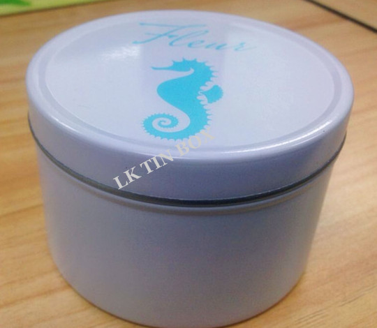 75 Gram Candle Tin Cans Round Tin Can Packaging For Candles Ps Window On The Lid