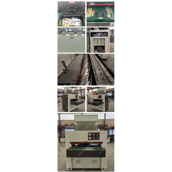 Precision Planing with 1000mm Industrial Wood Thicknesser Planer and Helical Cutter