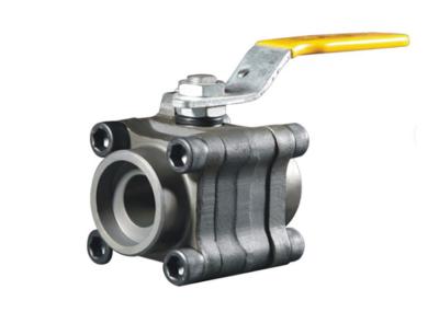 Forged Side Entry Soft - Seated Industrial Ball Valve 2 / 3 Piece Body Style