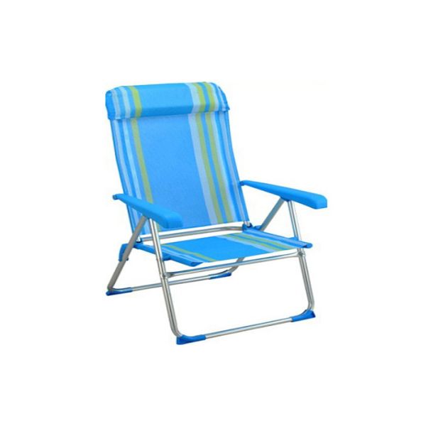 Aluminum Textilene Folding Sand Chairs For Beach Reclining Garden Furniture
