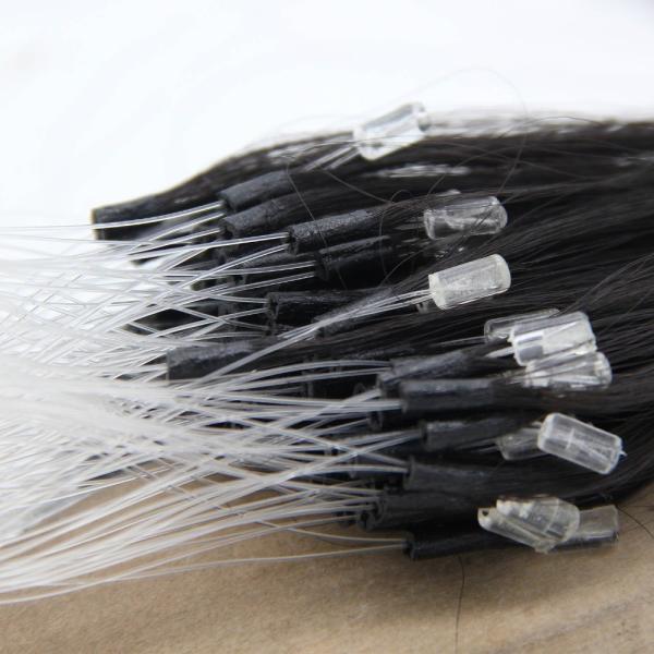Grampo real das extensões da parte do cabelo da cor completa de 100% na extensão brasileira reta do cabelo humano