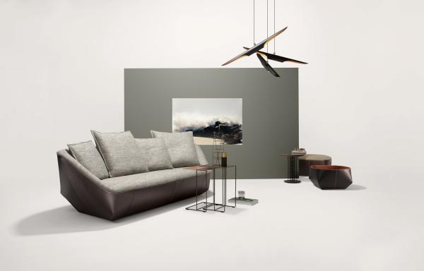 Isanka Walter Knoll Modern Upholstered Sofa Solid Wood Base For Living Room