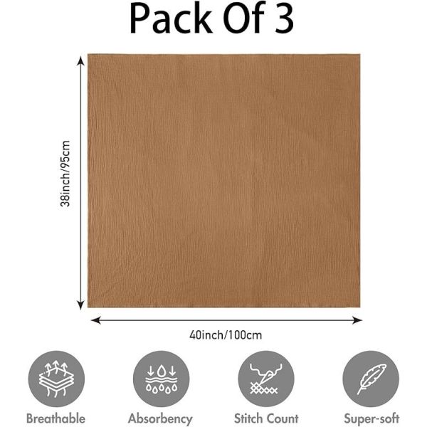 3-Pack Baby Swaddle Blankets，100% Cotton Receiving Blanket with Nebula Drifter