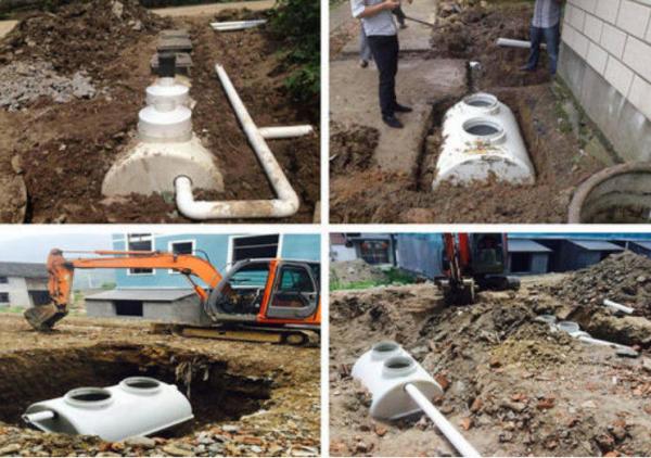 High Efficiency Sewage Treatment Tank Easy Maintenance Customized Volume