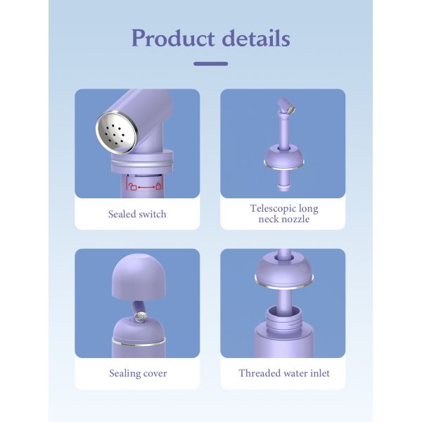 Розовые цвета Портативный электрический бидет 380 мл Вода для путешествий