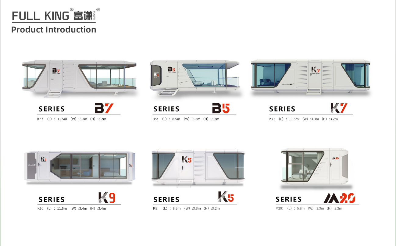 Galvanized Steel Mobile Capsule House 38㎡ 45dB Sound Insulation