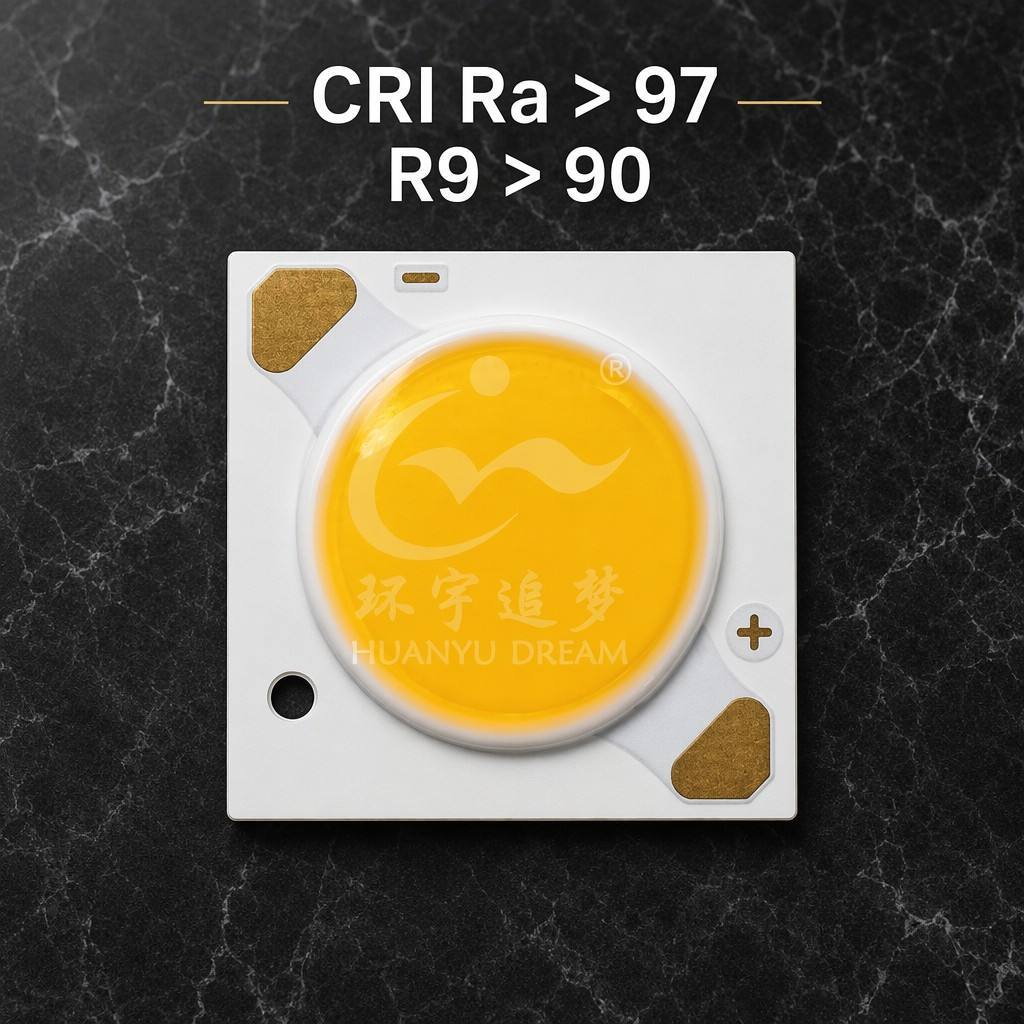 HY-COB-FB 24W 1616 Series Ra98 Full Spectrum COB LED - TLCI 99.1 & TM-30 Rf 96 for Cinema & Studio Lighting