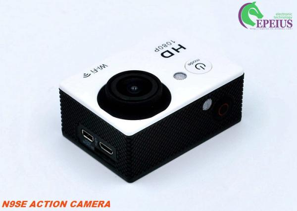 Adventure Hd Action Camera , N9 4K Screen Motorcycle Helmet Camera 155° 6G Fish Lens