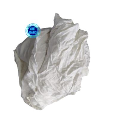 Multi purpose 25 kg bales cotton wiper white used t shirt knitted garment cloth scraps wiping rags