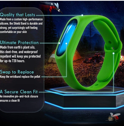 Korean summer ultrasonic bug killer plant essential oil insect repellent bracelet