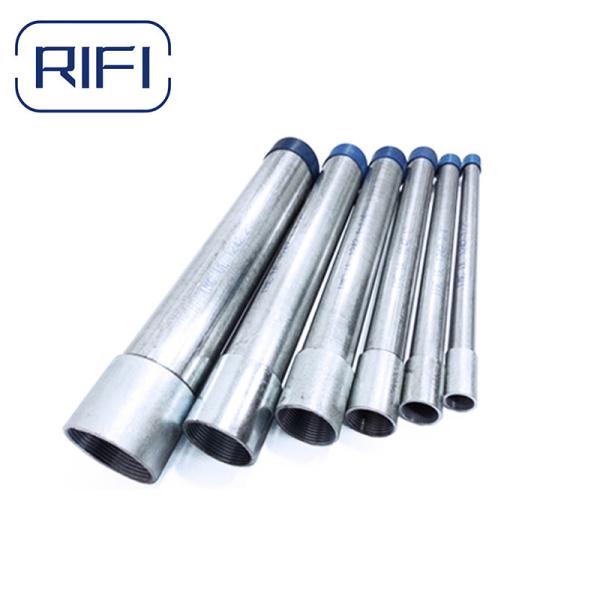 BS Standard GI Conduit Pipe Rigid Electrical Cable Pre Galvanized