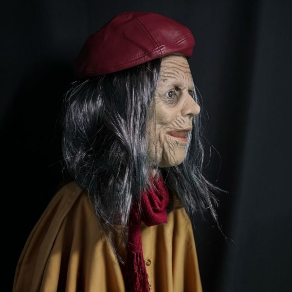Realistic Design Latex Mask - One Size Fit Most Human Mask for Film Theater and Cosplay