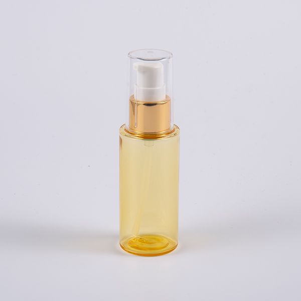 Semi-Transparent Color Round Shape 50ml PETG Thick Wall Lotion Bottle With Pump