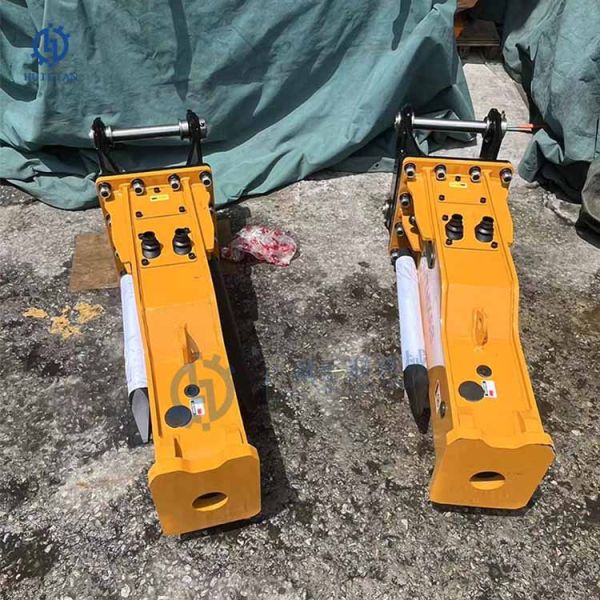 CASE580L Backhoe Loader Silence Box Type SB40 Hydraulic Hammer Demolition Breaker Hammer Attachment