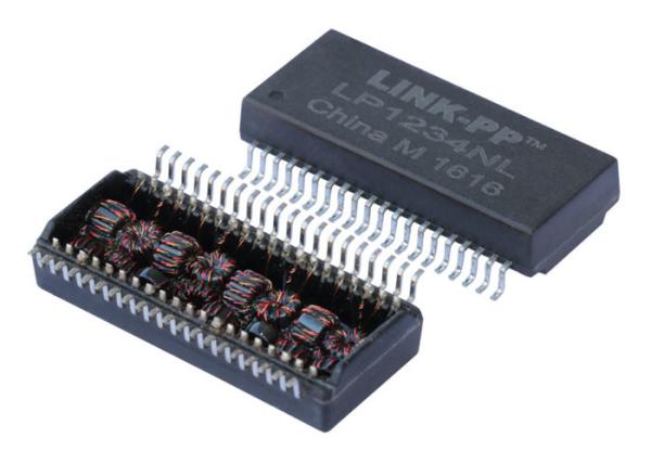 HX1234NL Telecom Transformer , Quad Port  Lan Transformer 10/100 Base - TX Auto H40537MN