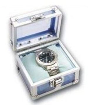 Lightweight Aluminum Jewelry Carrying Case Easy To Clean With Heavy Duty Handle