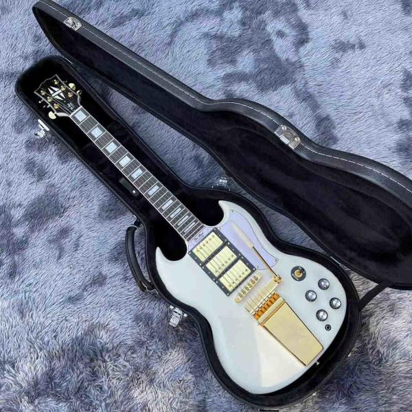 Custom 63 white Les Paul Custom SG body style Electric Guitar