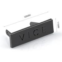 Handbag Hardware Customization Metal Label with Engraved Logo Gunmetal Tag by Comax