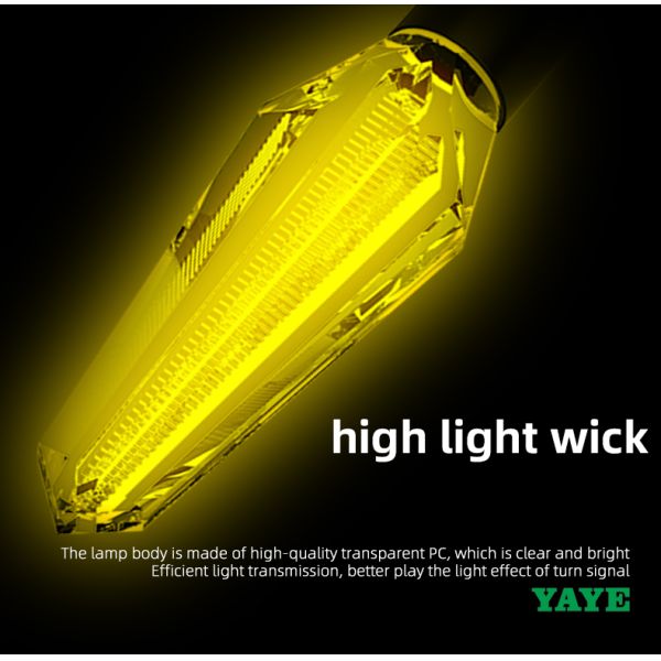 Lumière dynamique LED de virage de moto avec 30000 heures de durée de vie et matériel ABC PC