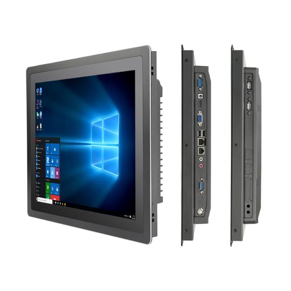 17 pulgadas de panel táctil industrial capacitivo PC con escáner de códigos de barras